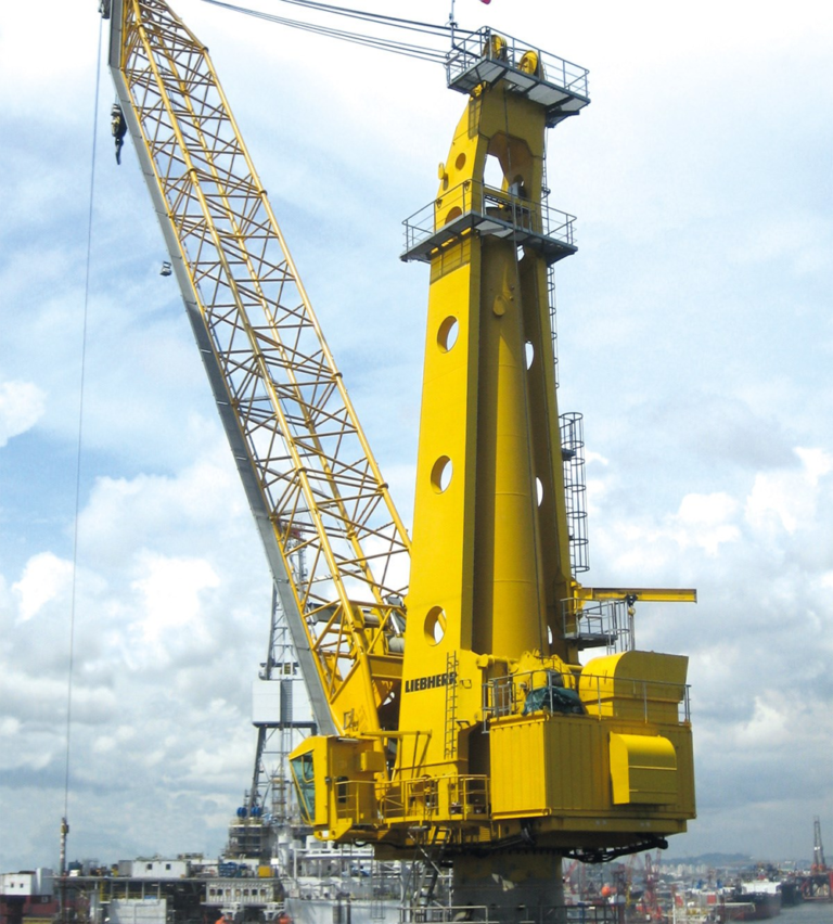King Post Mounted Lattice Boom Wire Luffed Crane – iscome.com